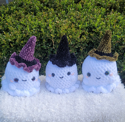 Fantasmas adorables de crochet - Ghost Hat Gang