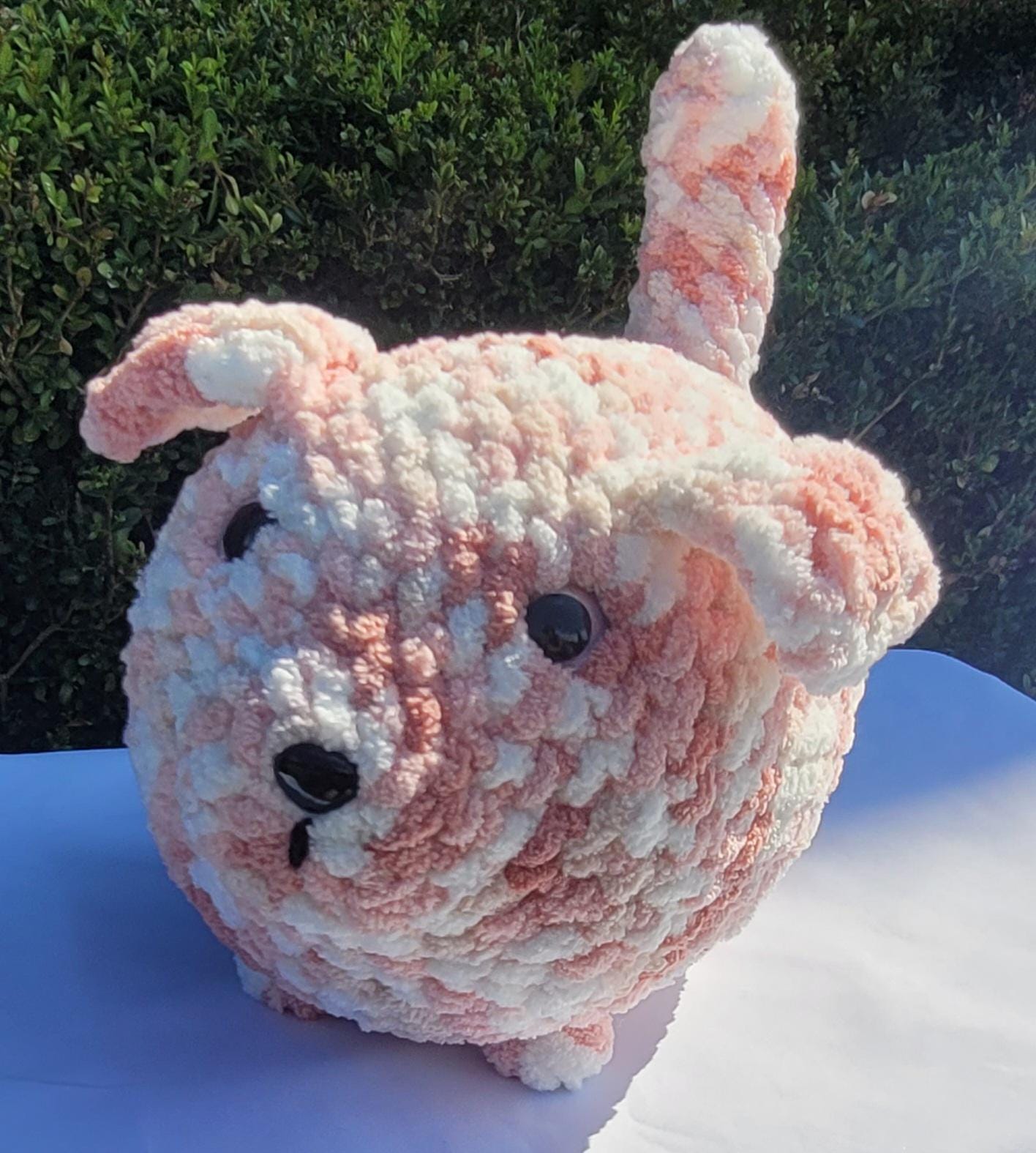 Adorable Strawberry Crochet Dog Plushie – Handmade Amigurumi Puppy