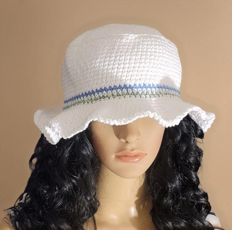 Handmade Crochet Bucket Hat in multiple vibrant colors