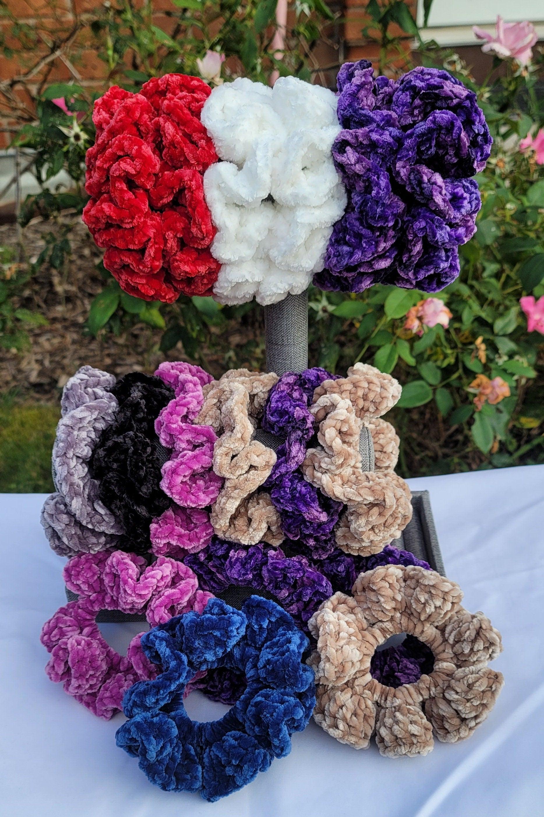 Unique Handmade Scrunchies - Luxurious, Stylish, and Comfortable Hair Accessories in Vibrant Colors