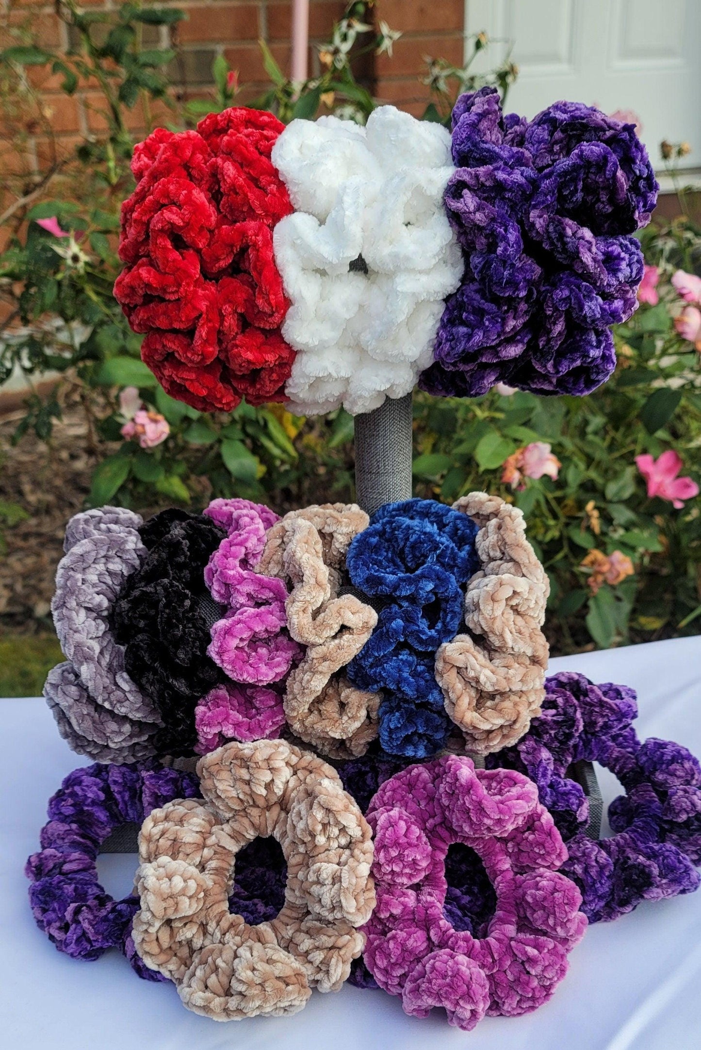 Unique Handmade Scrunchies - Luxurious, Stylish, and Comfortable Hair Accessories in Vibrant Colors