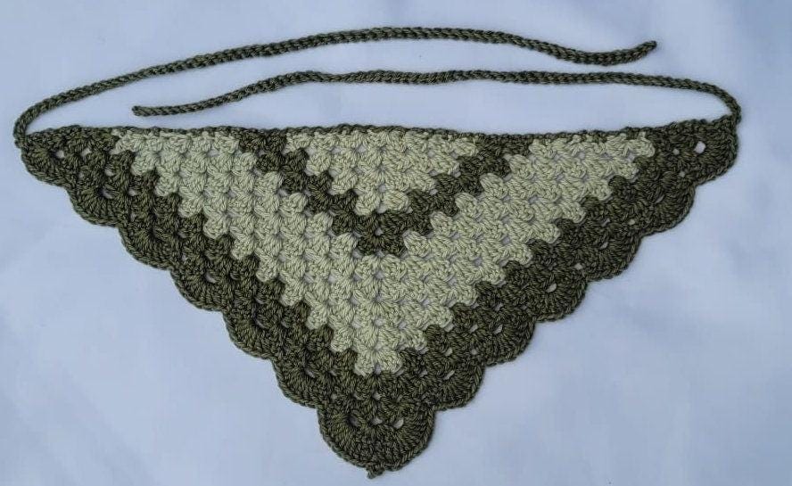 Handmade Crochet Bandanas in many colors, Colorful Head Wraps