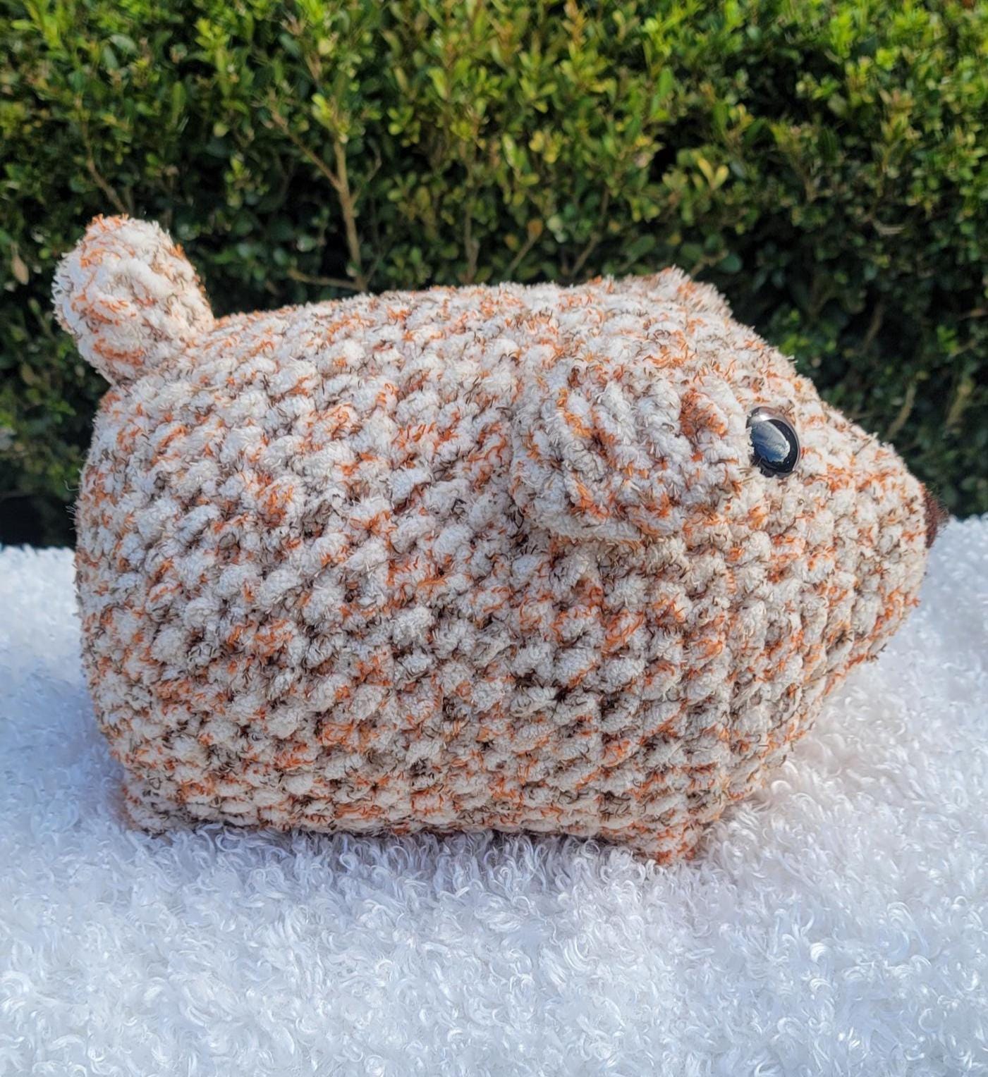 Adorable White, Brown & Orange Dog Plushie with a Sweet Smile