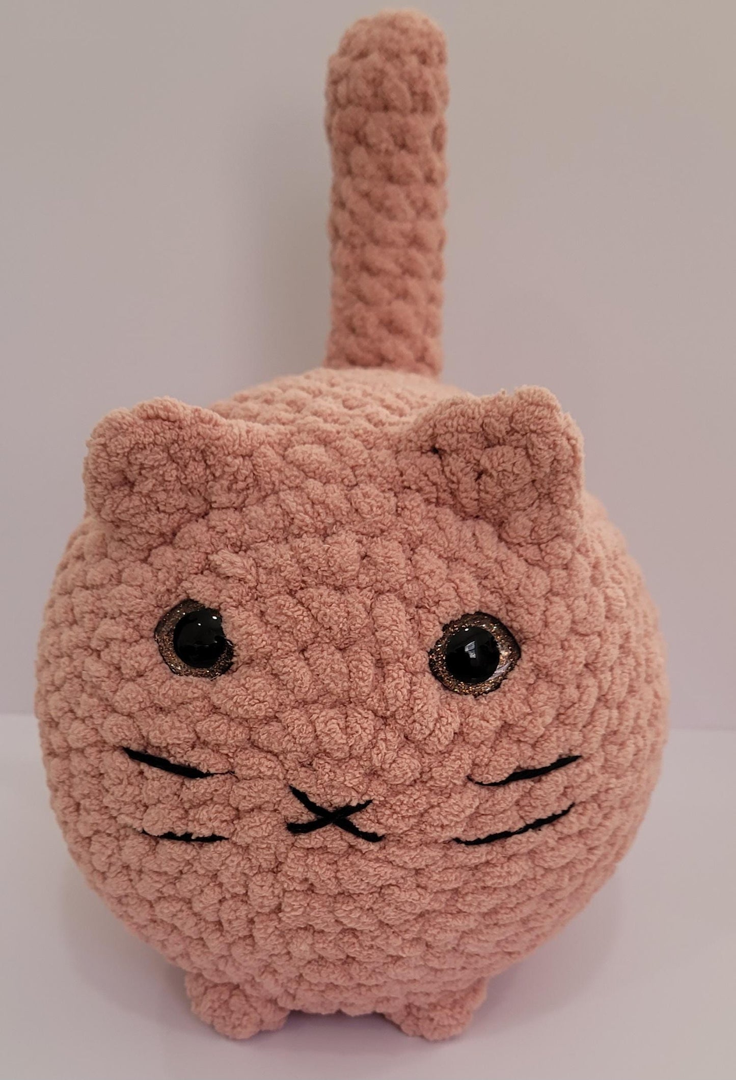 Adorable Crochet Loaf Cat Plushies - Handmade Orange & Blush Colored Loaf Cats