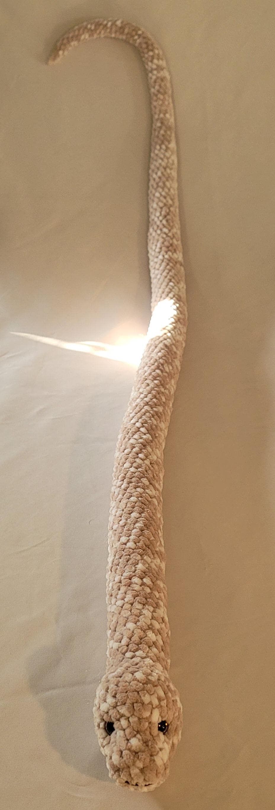 Beige and White Snake