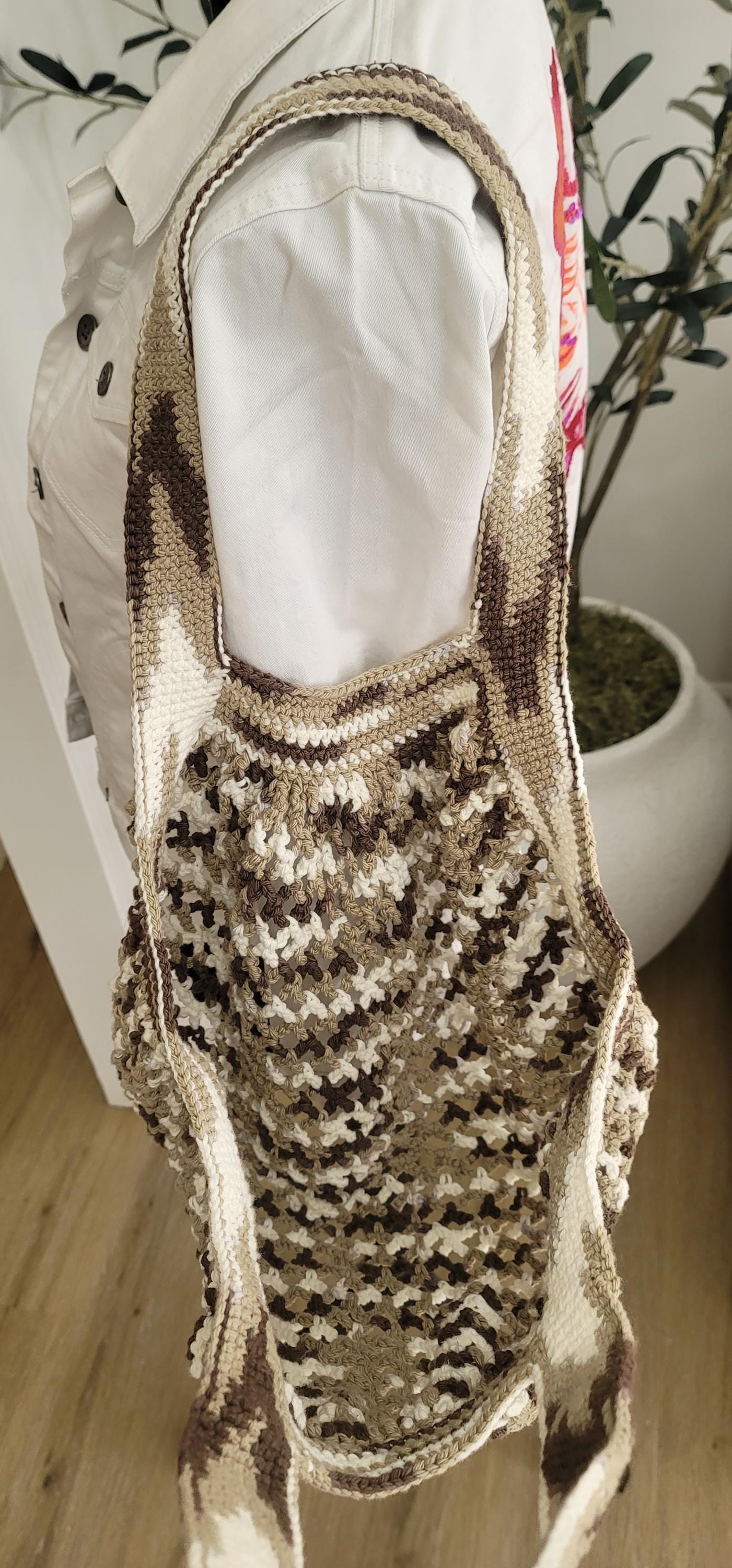 Crochet handbag handmade in multiple colors