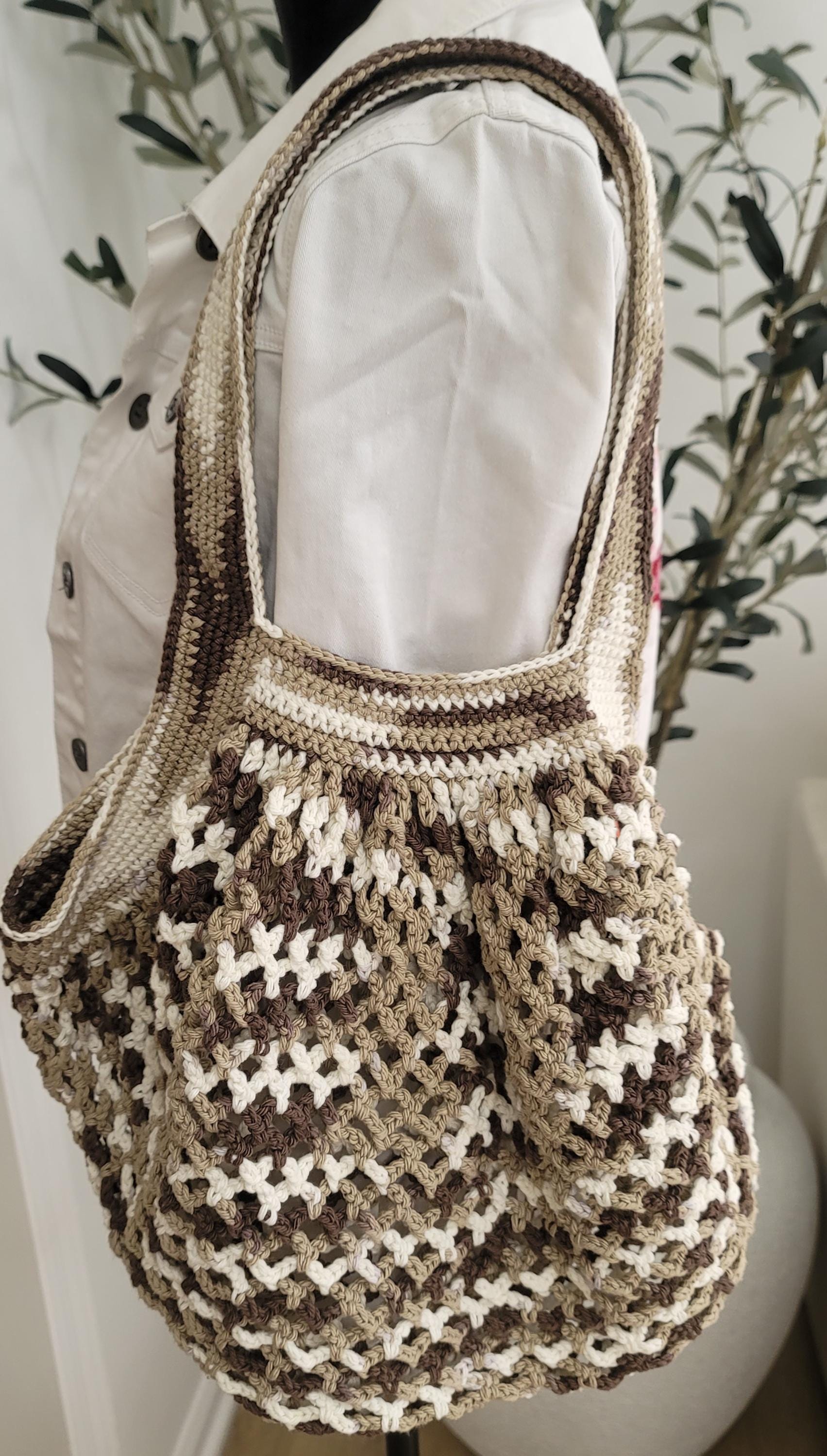Crochet handbag handmade in multiple colors