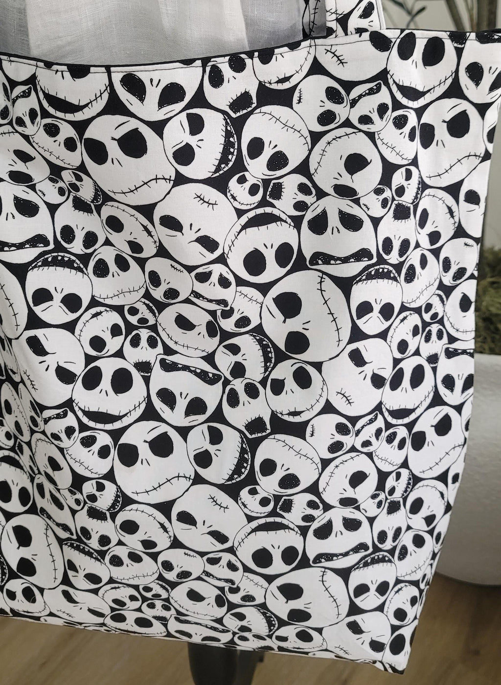 Nightmare Before Christmas & Halloween Tote Bags with Scrunchie Charms