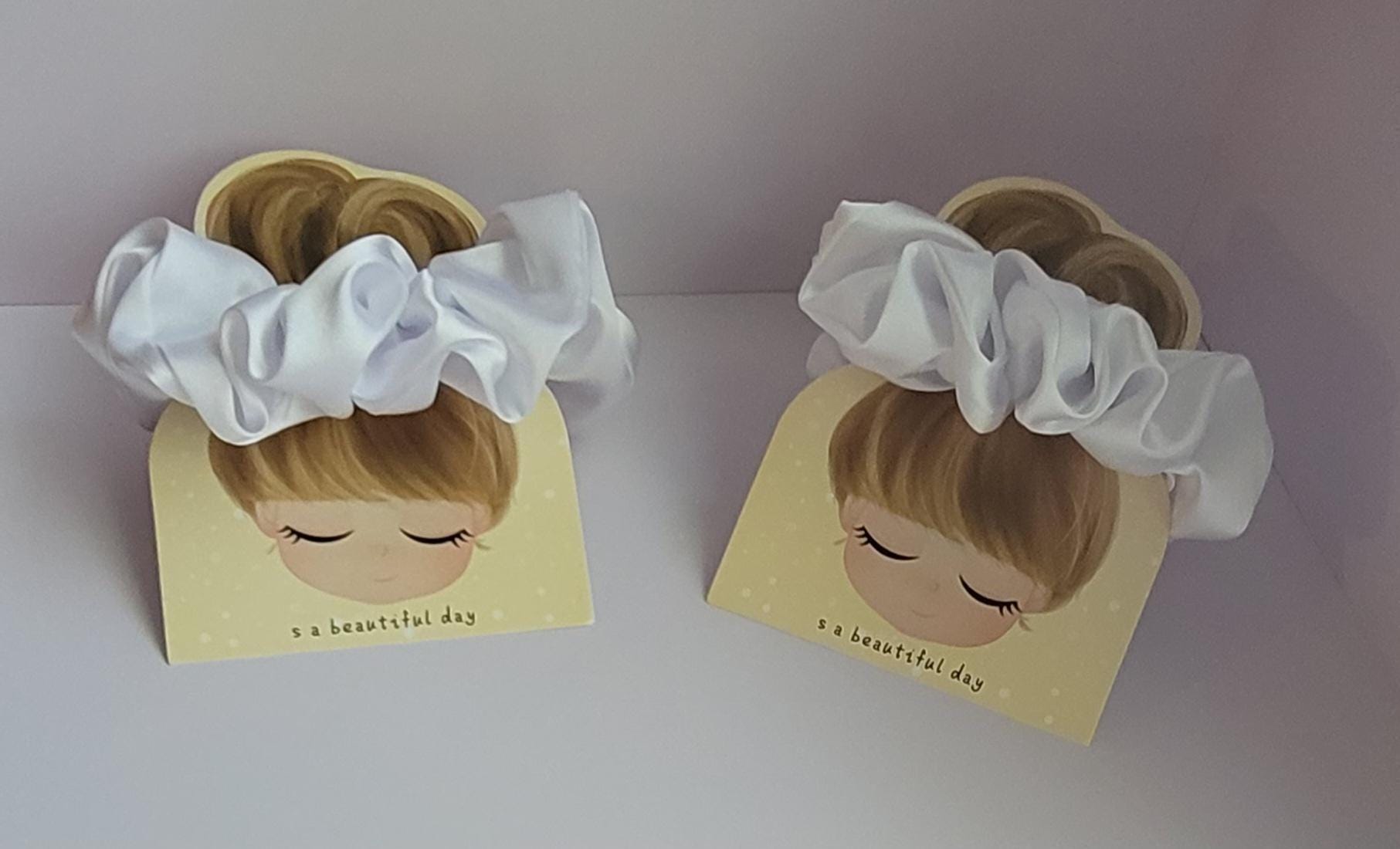 Colorful Crochet Hair Scrunchies Set, Handmade Soft Hair Ties for Women and Girls