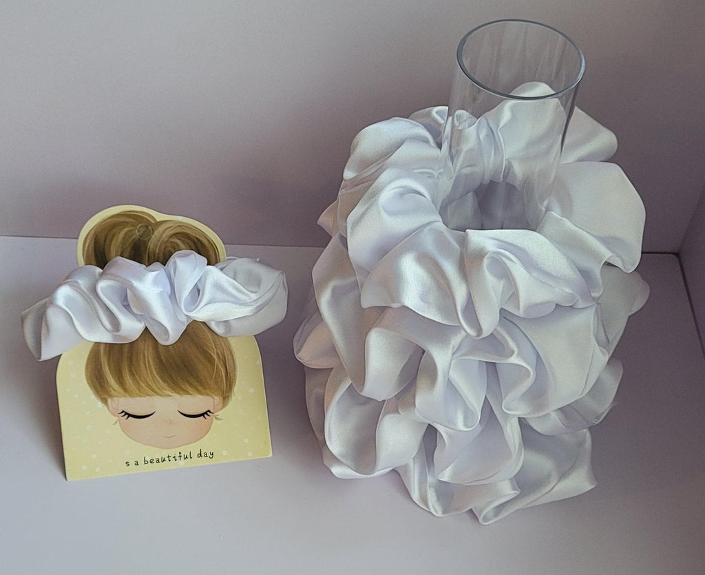 Colorful Crochet Hair Scrunchies Set, Handmade Soft Hair Ties for Women and Girls