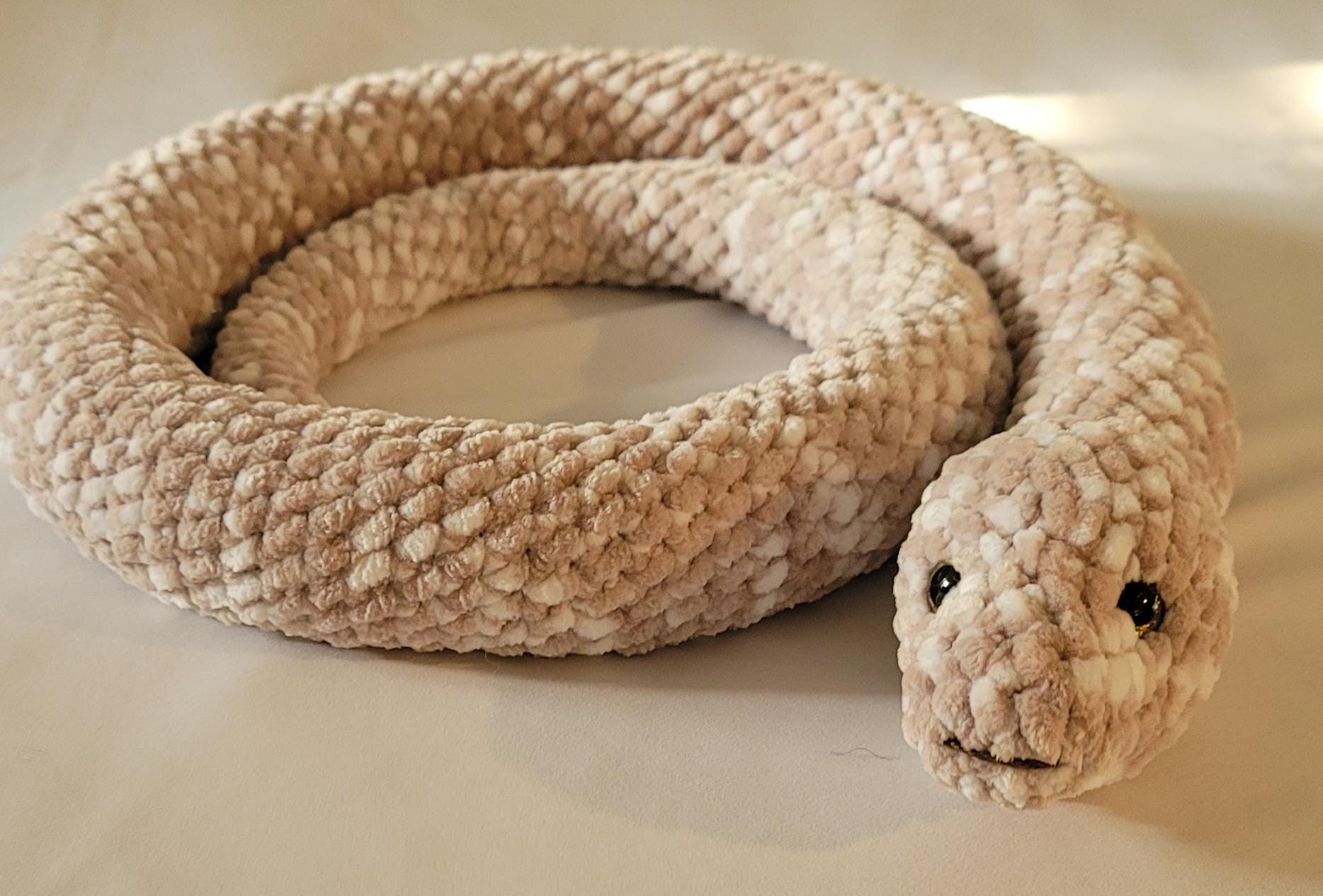 Beige and White Snake
