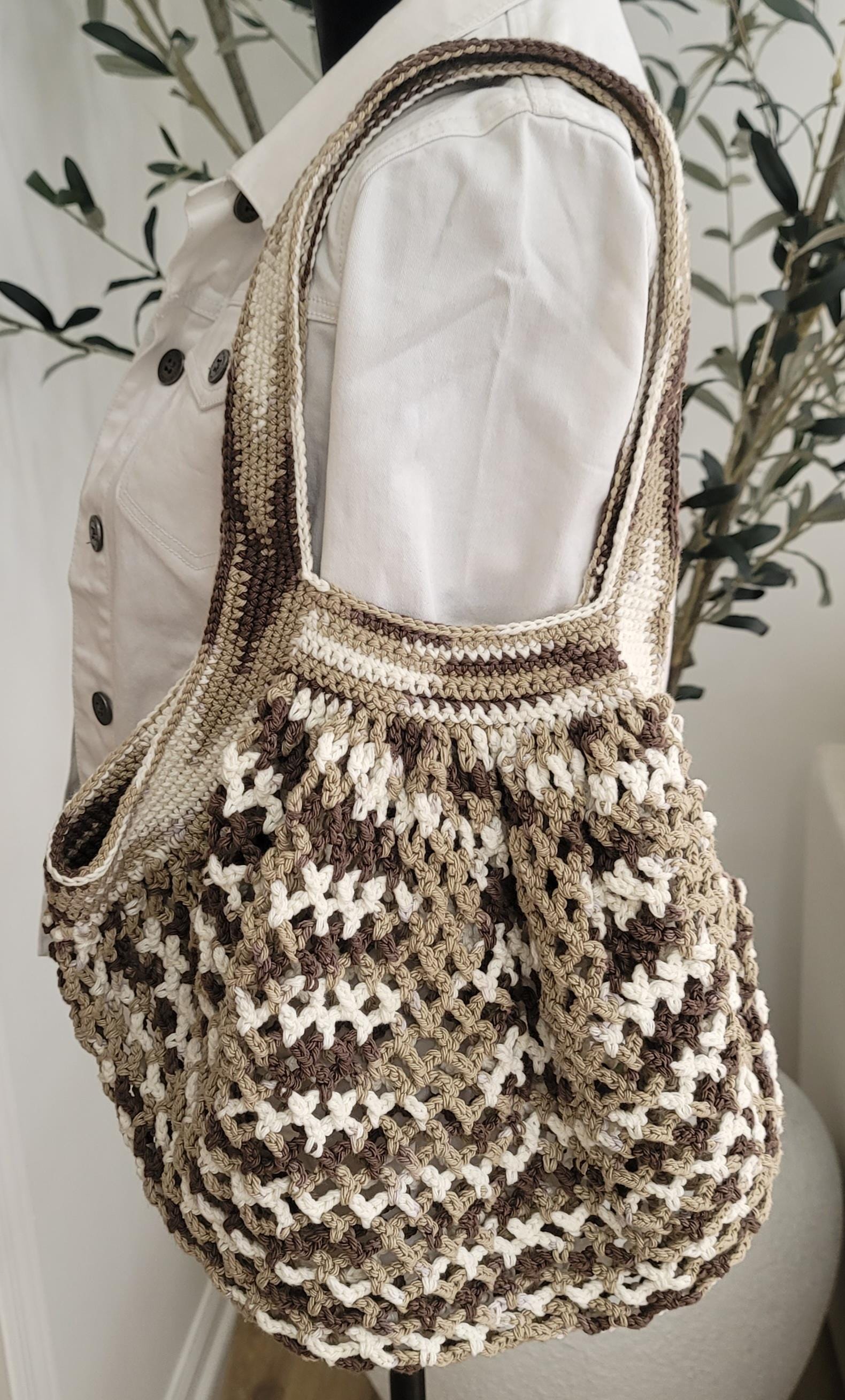 Crochet handbag handmade in multiple colors
