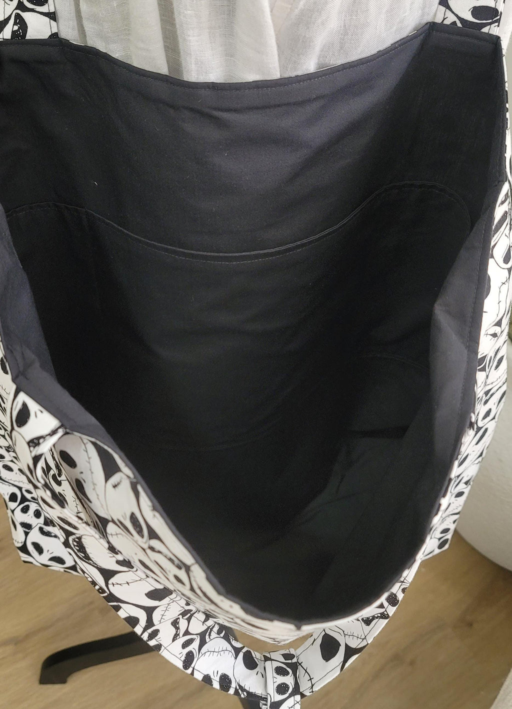 Nightmare Before Christmas & Halloween Tote Bags with Scrunchie Charms