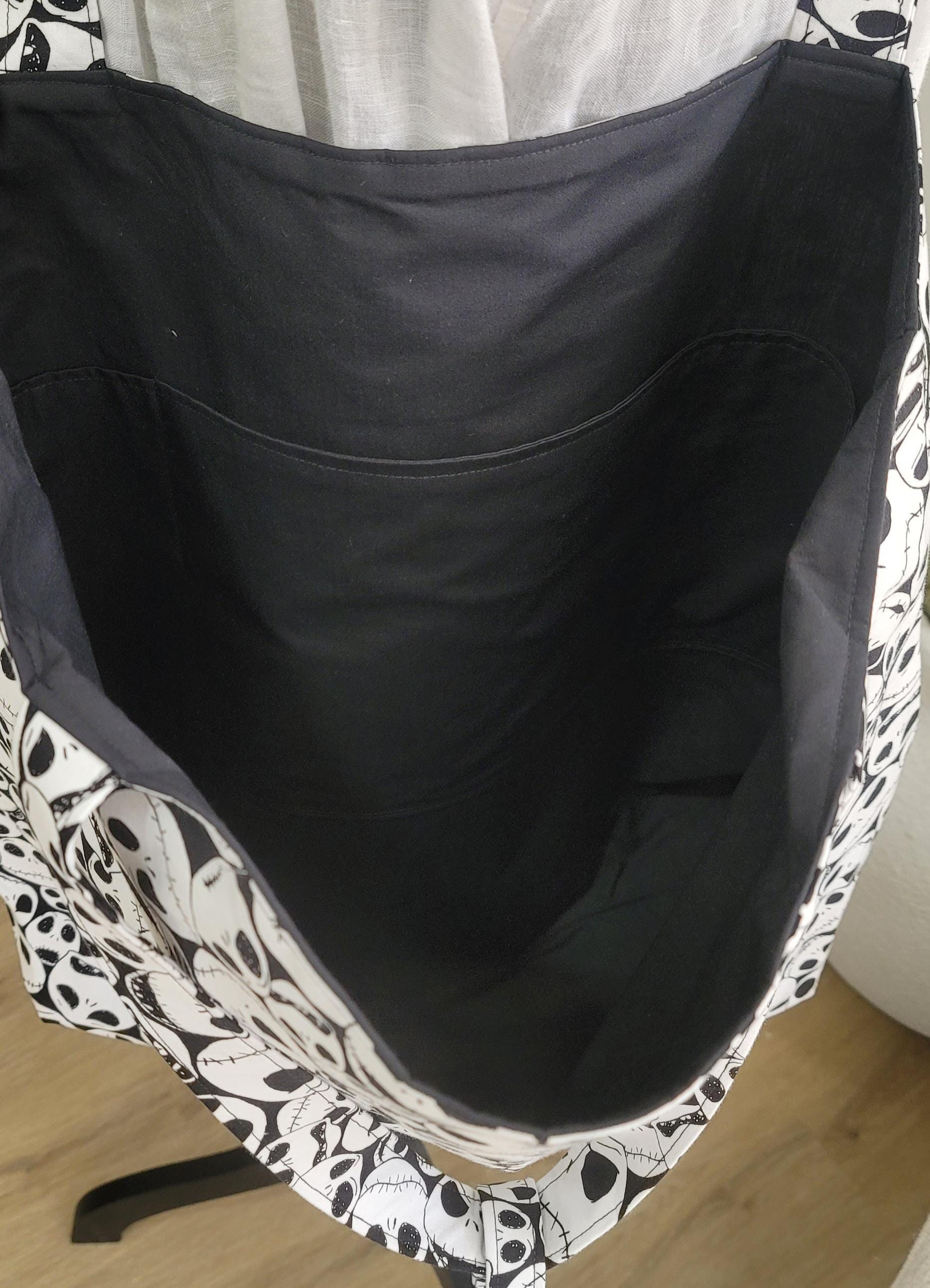 Nightmare Before Christmas & Halloween Tote Bags with Scrunchie Charms