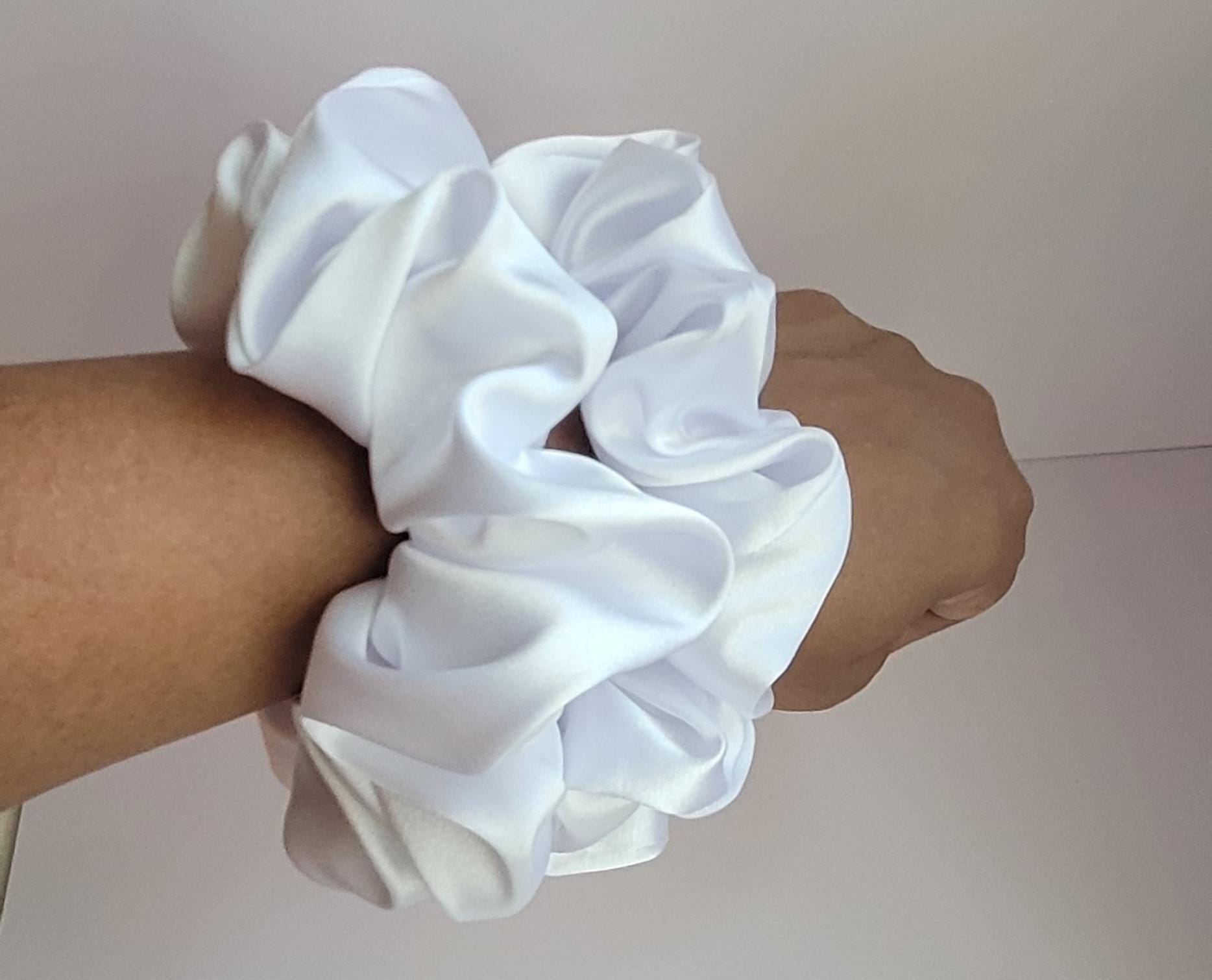 Colorful Crochet Hair Scrunchies Set, Handmade Soft Hair Ties for Women and Girls