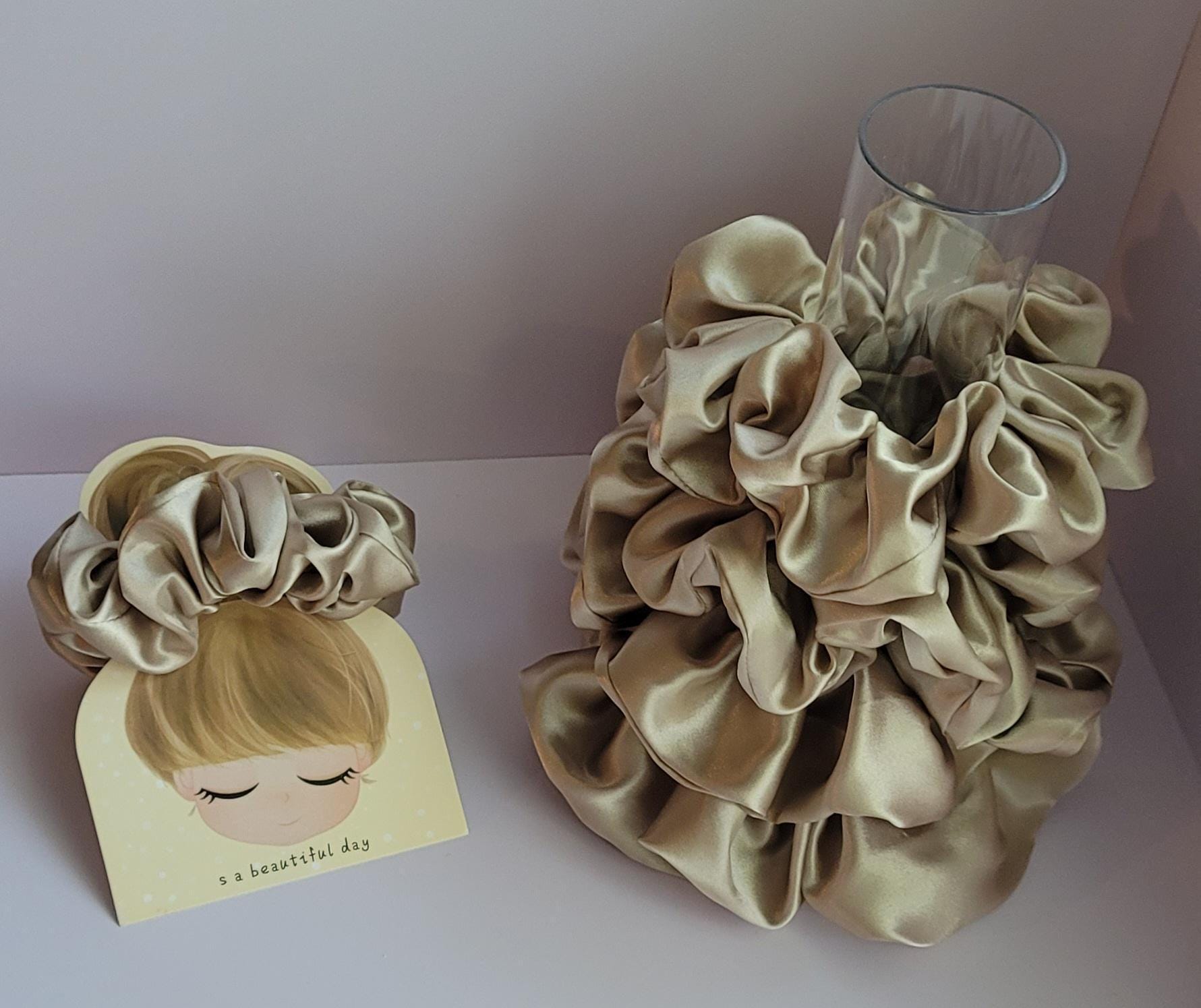 Colorful Crochet Hair Scrunchies Set, Handmade Soft Hair Ties for Women and Girls