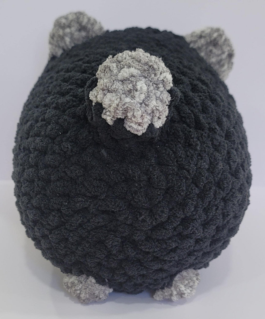 Black and Gray Loaf Dog