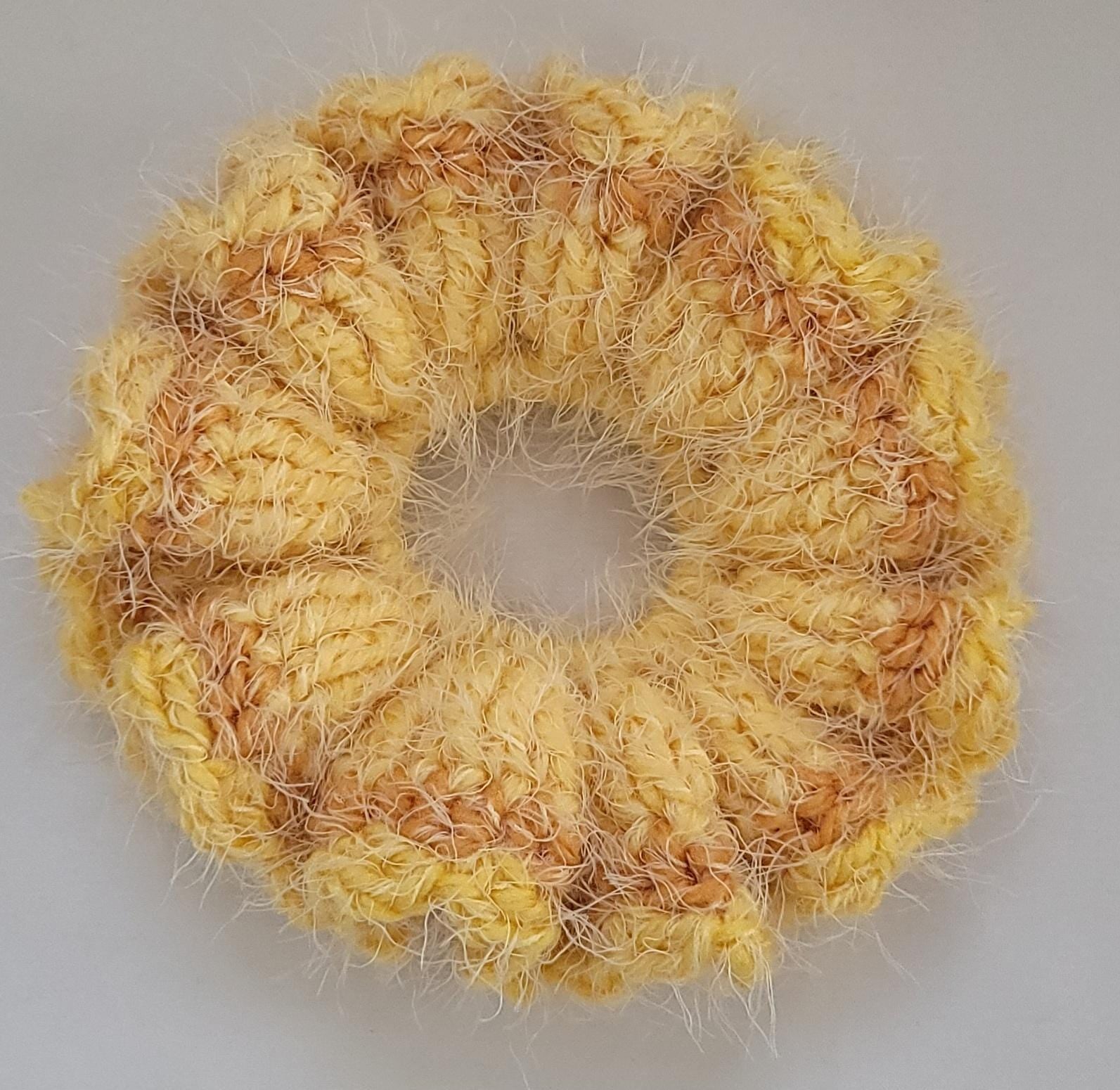 Crochet Scrunchie - Elegant Silver
