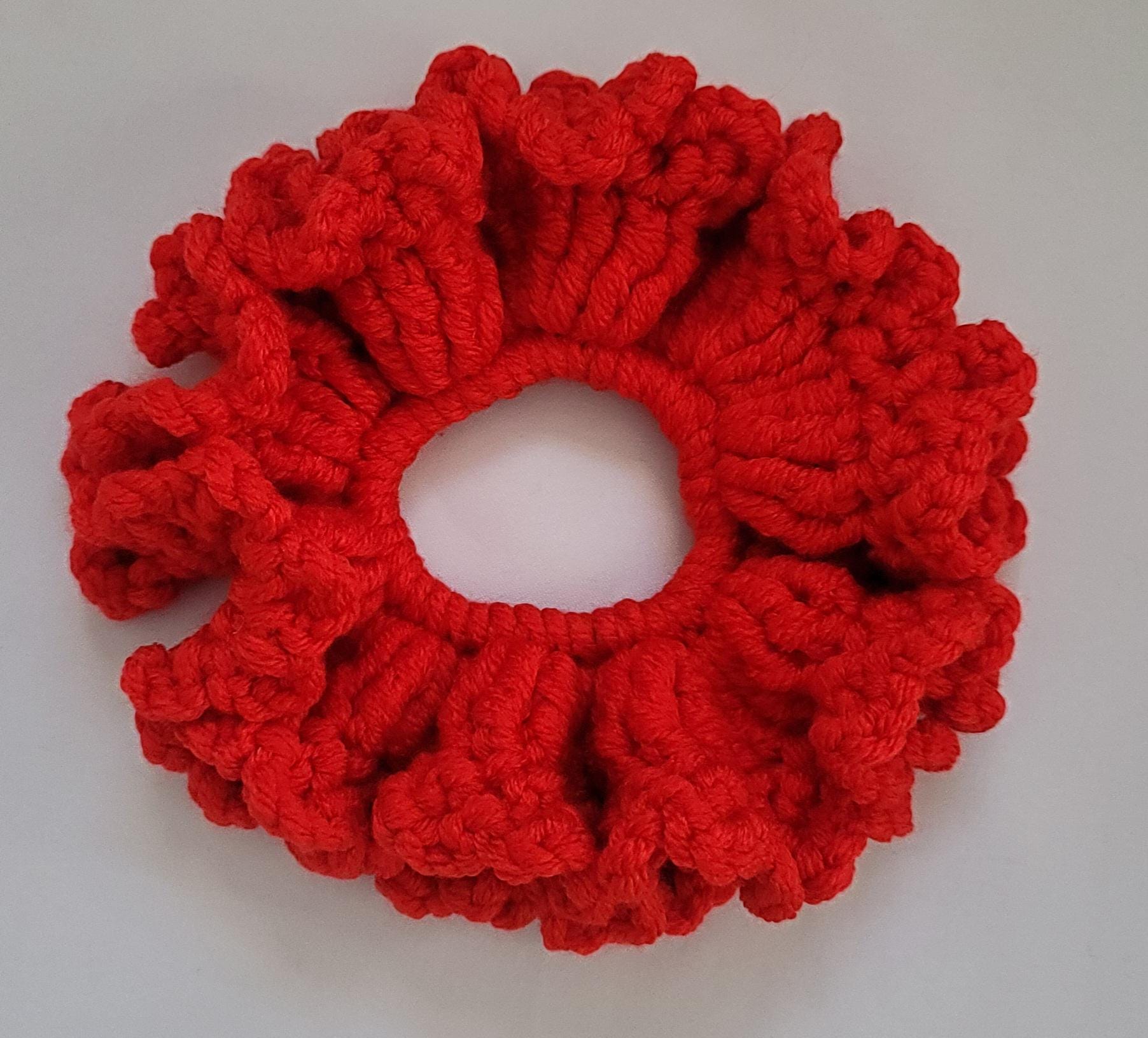 Crochet Scrunchie - Elegant Silver