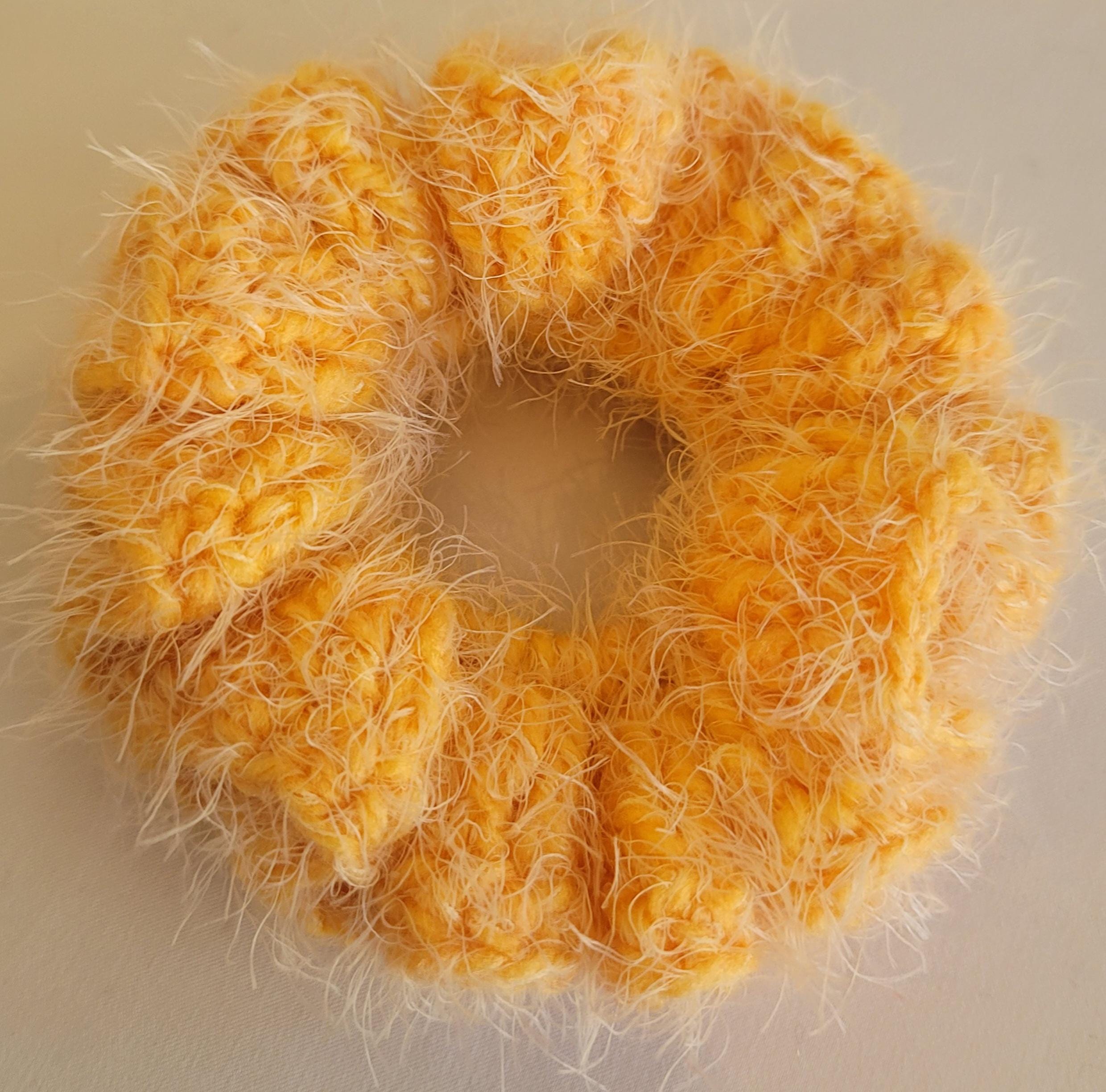 Crochet Scrunchie - Elegant Silver