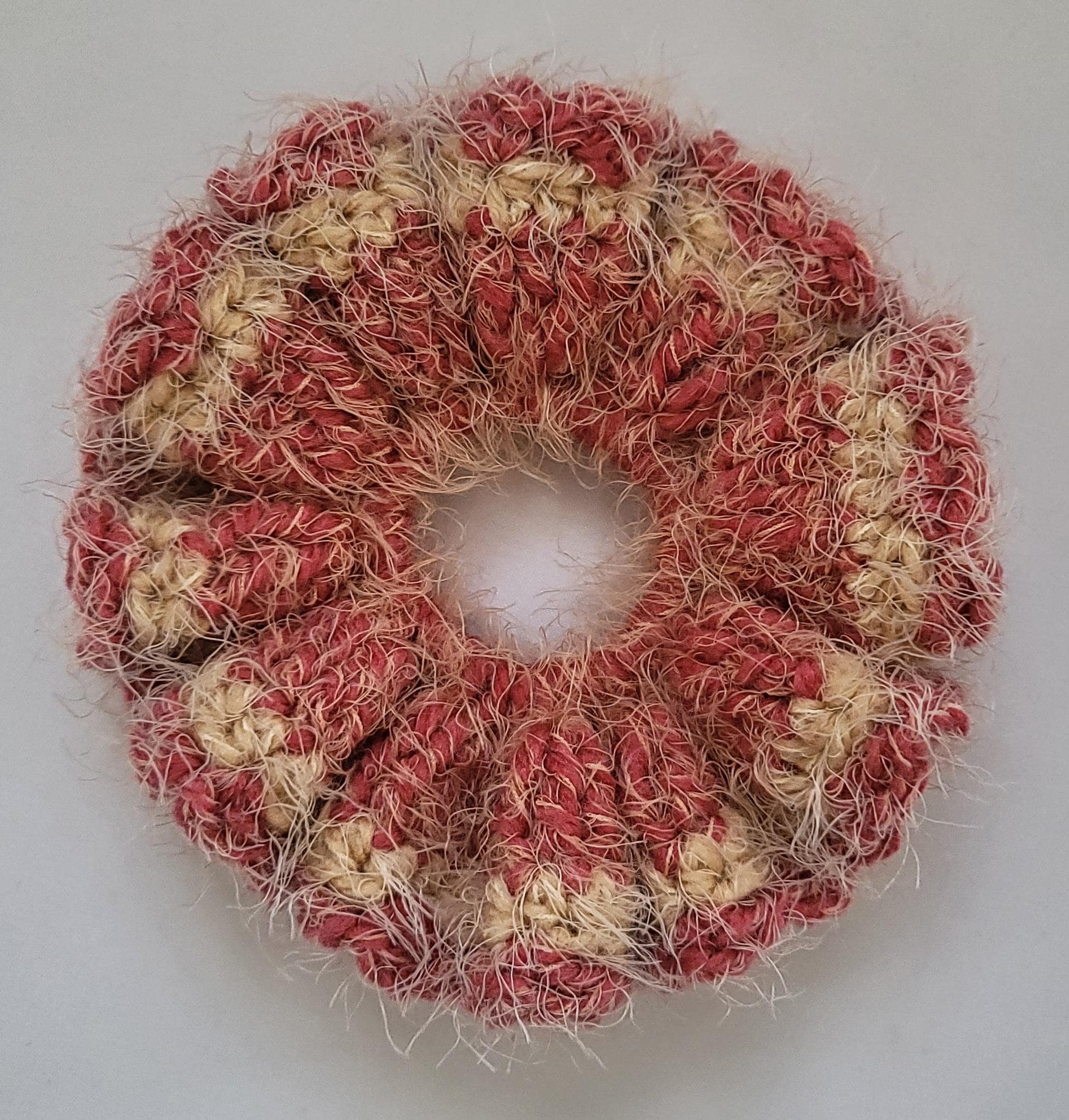 Crochet Scrunchie - Elegant Silver