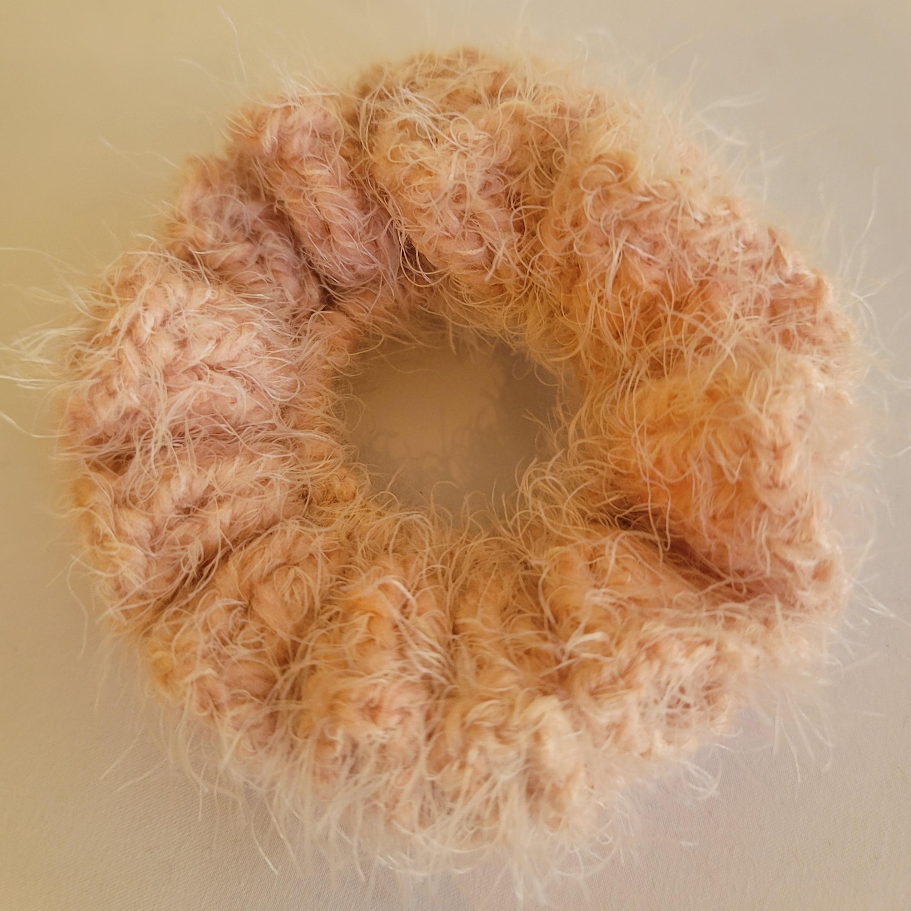 Crochet Scrunchie - Elegant Silver