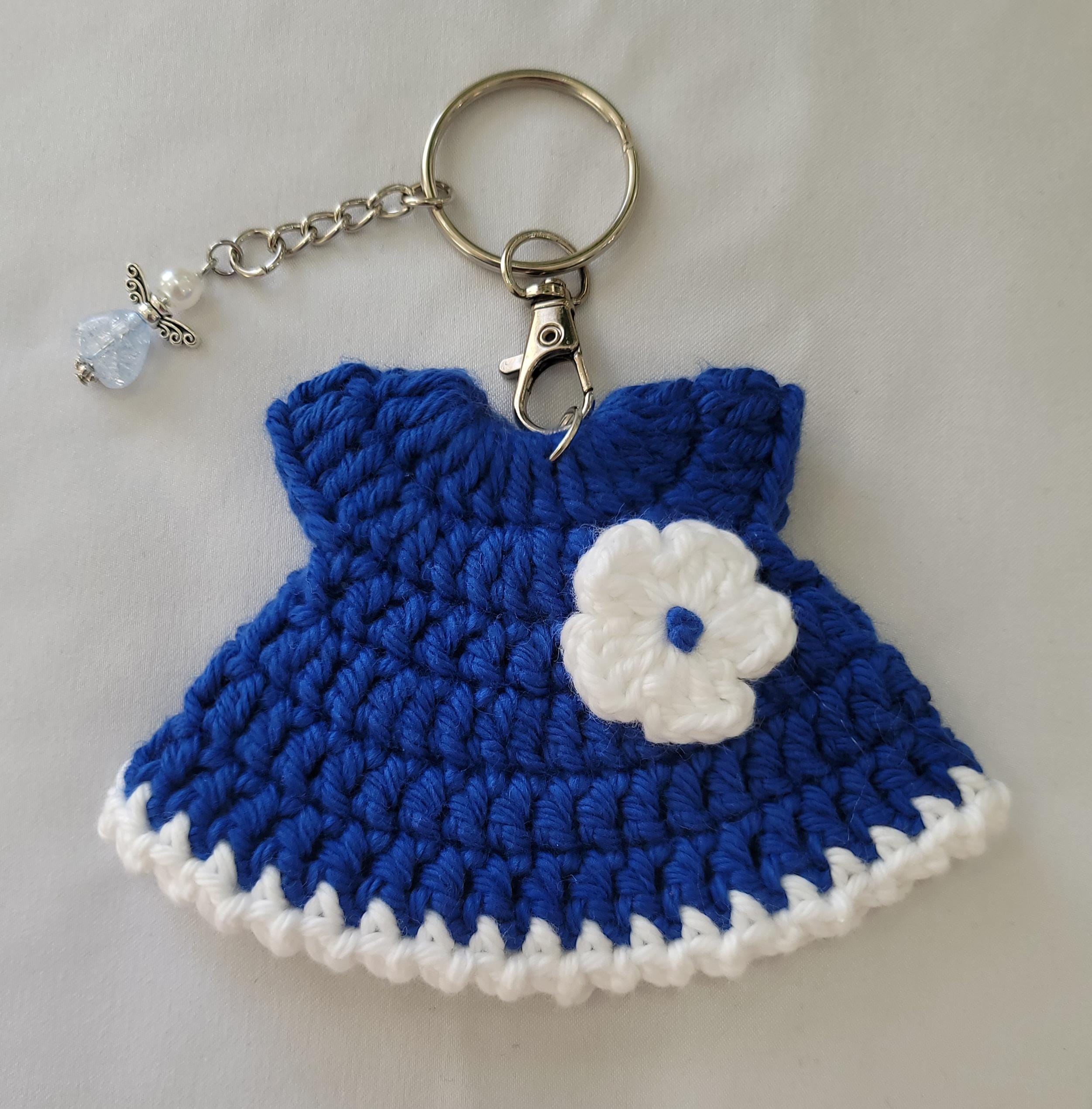 Mini Crochet Dress Keychain