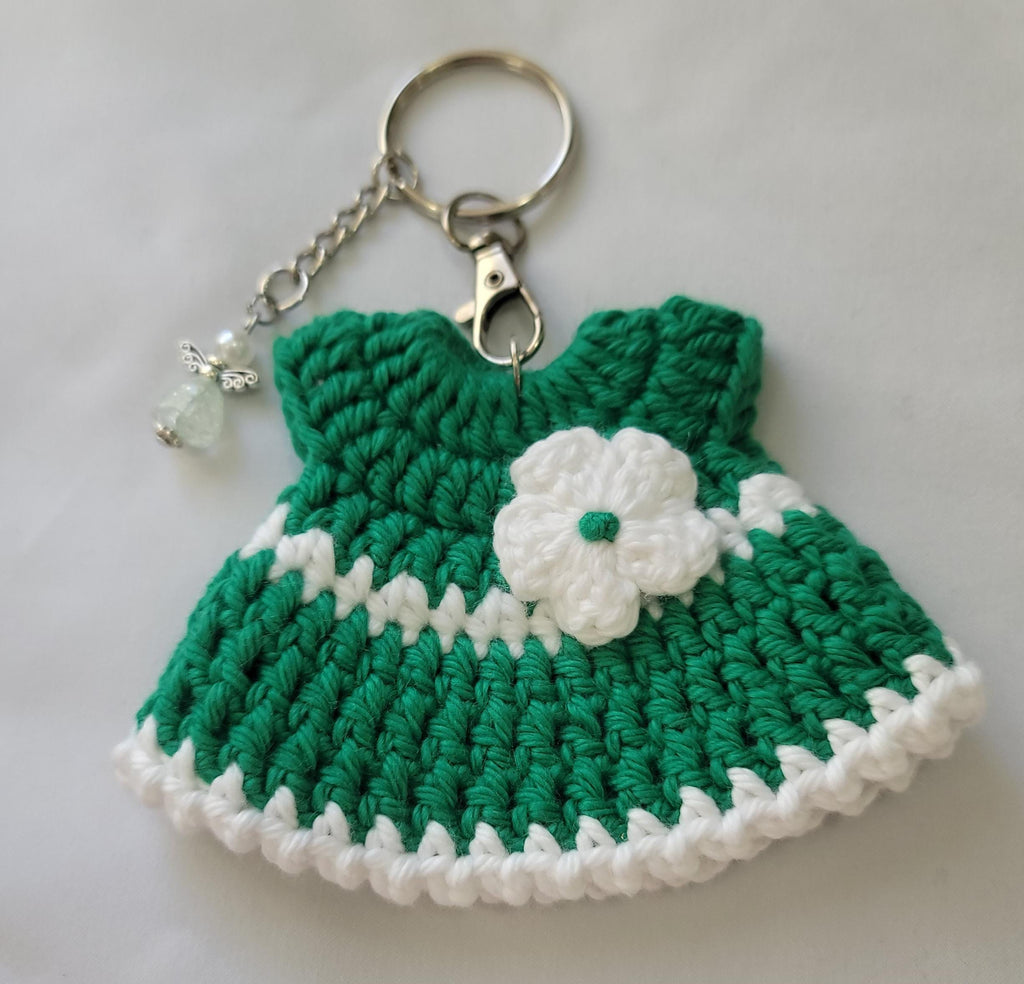 Mini Crochet Dress Keychain