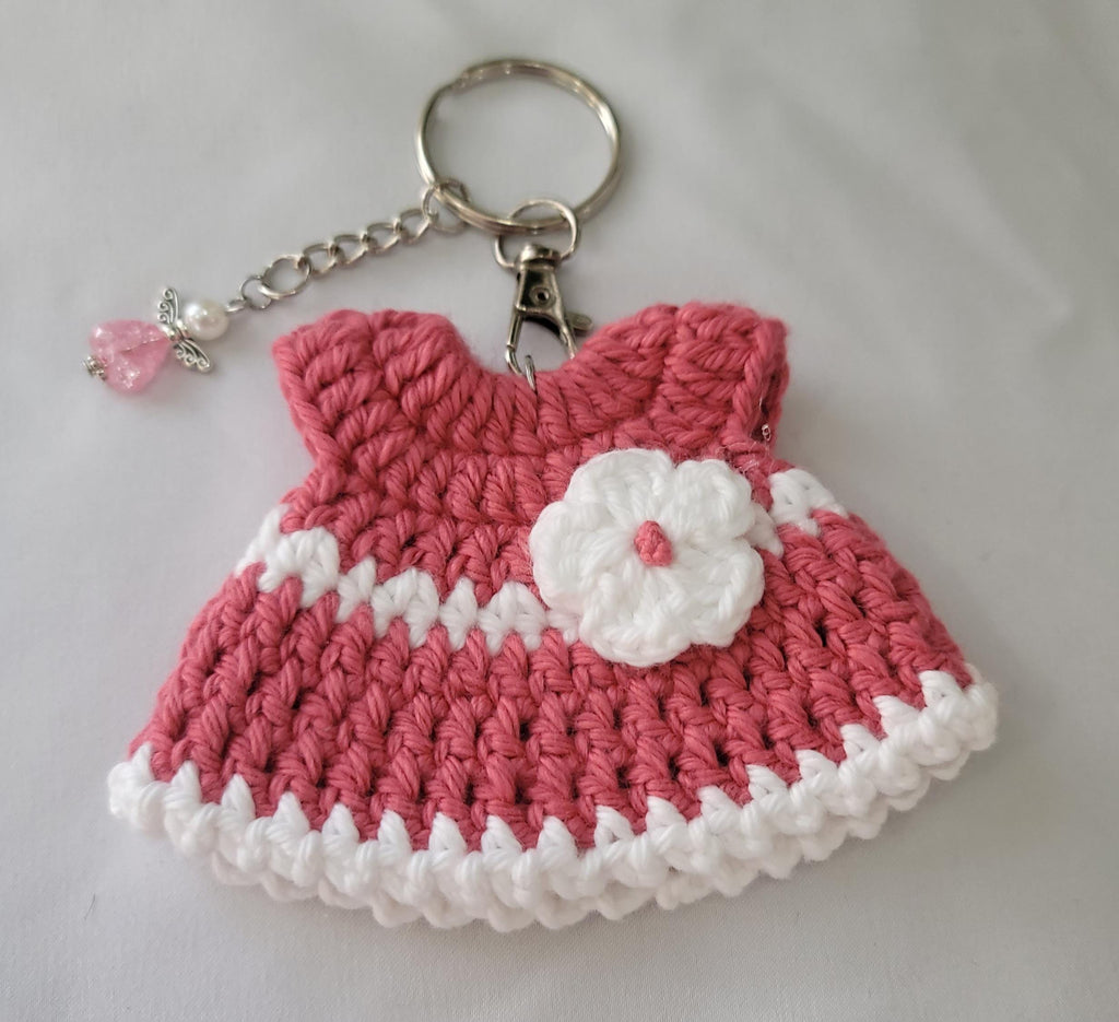 Mini Crochet Dress Keychain