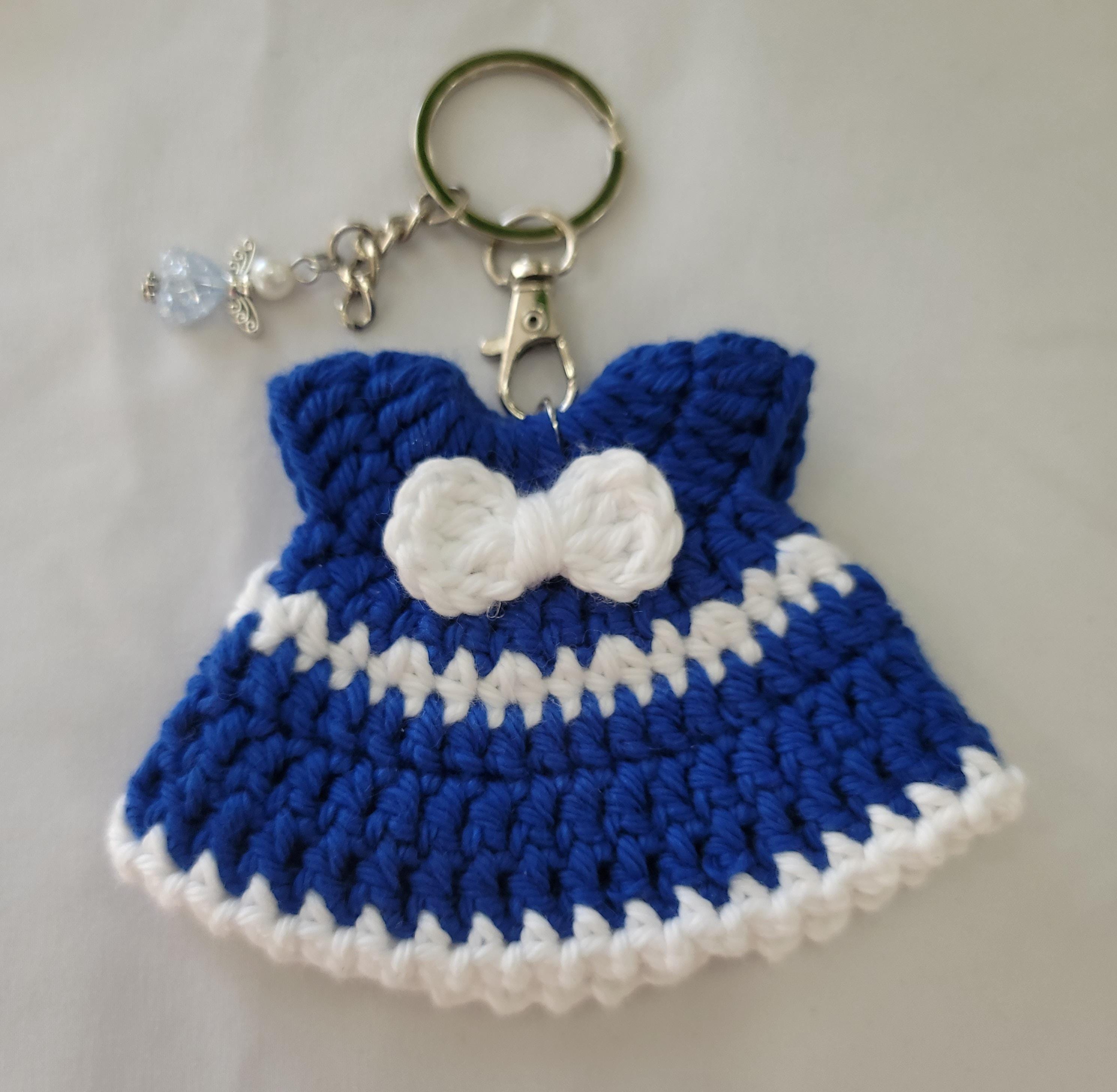 Mini Crochet Dress Keychain