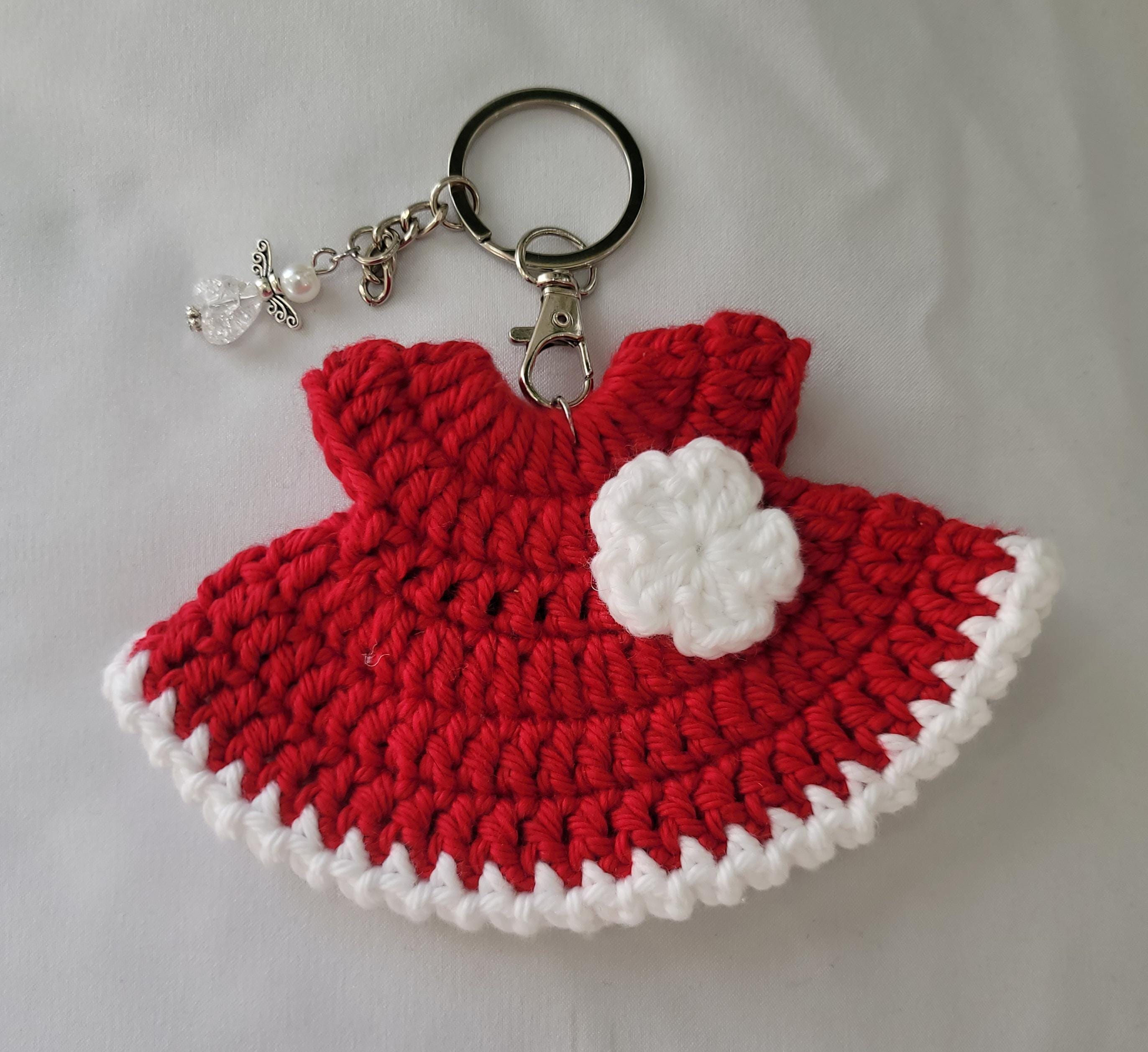 Mini Crochet Dress Keychain