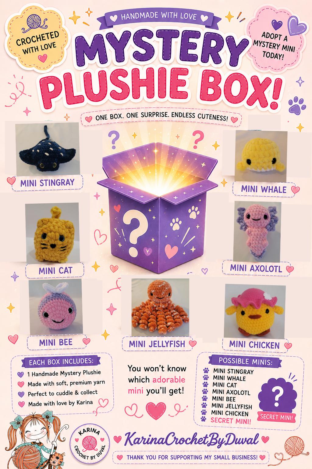 Mystery Mini Crochet Plushie Box