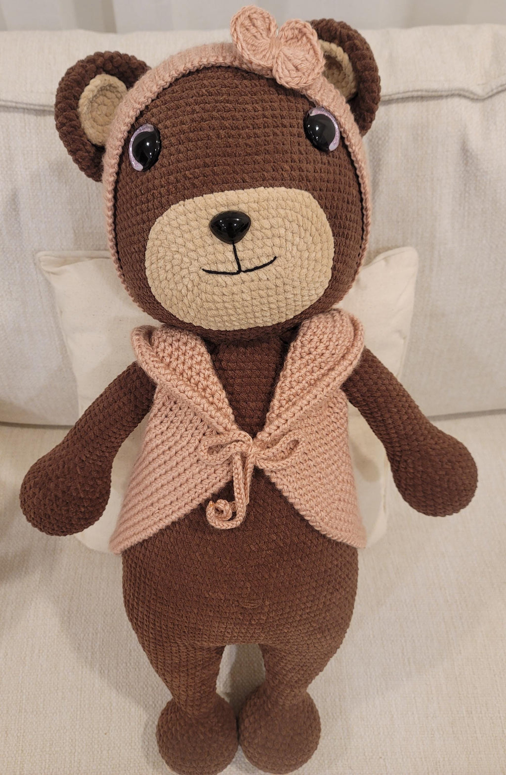 Cute Crochet Brown Bear Plushie