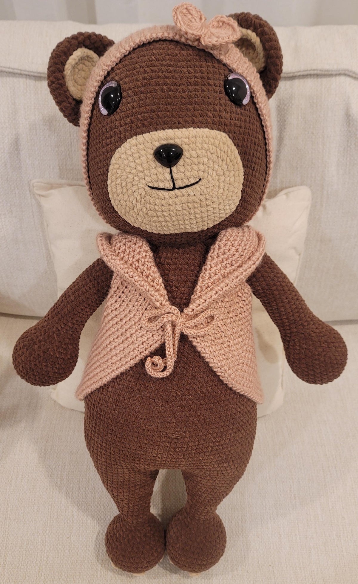 Cute Crochet Brown Bear Plushie