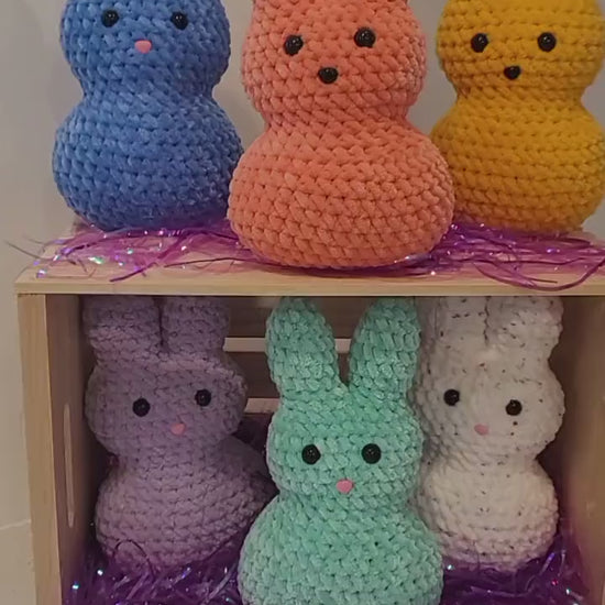Bunny Peeps in Vibrant Colors
