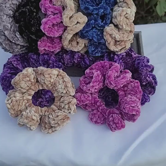Unique Handmade Scrunchies - Luxurious, Stylish, and Comfortable Hair Accessories in Vibrant Colors
