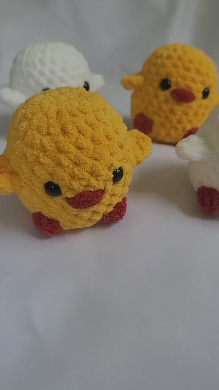 Crochet Baby Chick Plushie
