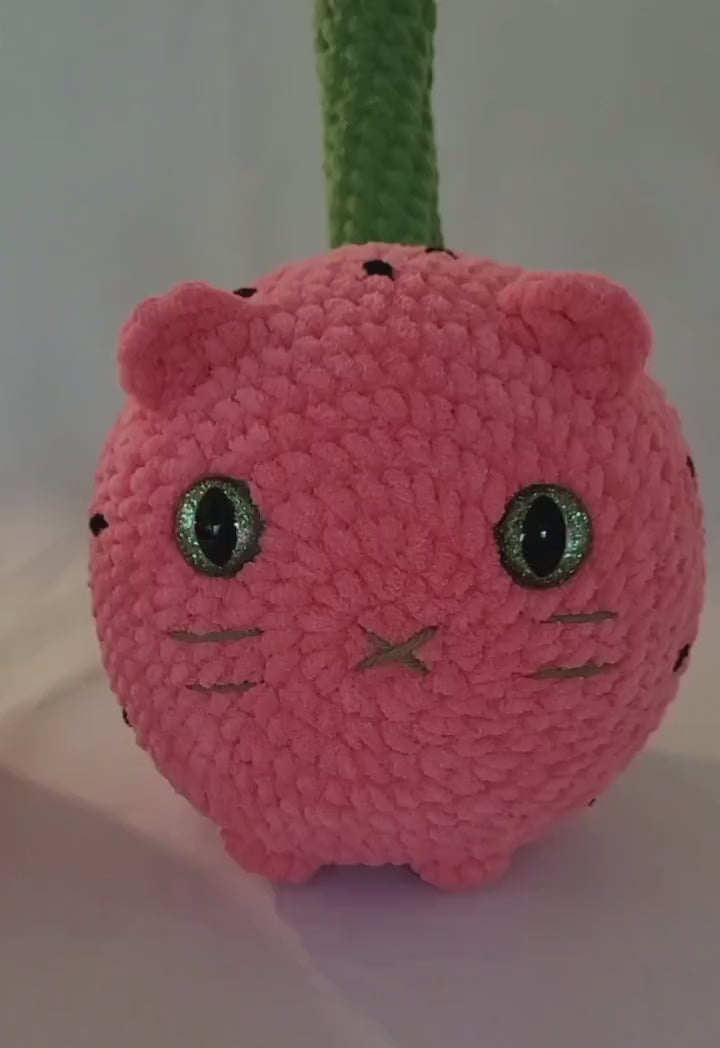Crochet Watermelon Loaf Cat