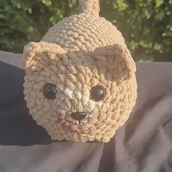 Dog Plushie, Loaf Dog Amigurumi, Puppy Stuffed Animal, German Shepard, Crochet Doggie